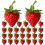 Fragole artificiali decorative in plastica, 50 pezzi 1