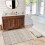 Boho Moroccan rug washable non-slip soft abstract carpet 2' 1