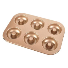 6-Cavity Mini Donut Pan Non-Stick Carbon Steel