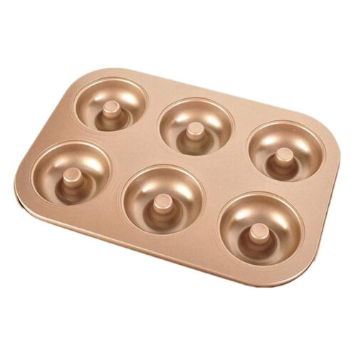 6-Cavity Mini Donut Pan Non-Stick Carbon Steel