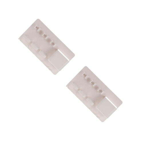 2Pcs ABS Bathroom Toothpaste Holder Wall Mounted Organizer White 2