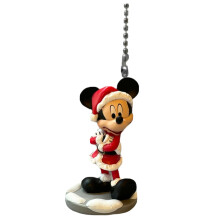 Figurine de tirette de lampe ventilateur Mickey Mouse Père Noël en forme de canne à sucre