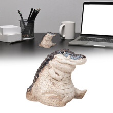 Baby-Alligator-Figur aus Kunstharz, Gartendekoration