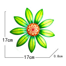 Décoration murale en métal tournesol, fleur artificielle d'extérieur