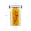 Transparante graanbewaarpot met dubbele afsluiting, 1,3 liter 1