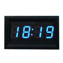 Horloge numérique LED bleue à 4 chiffres, 1 cm (0,4 pouce)