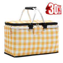 Bolsa térmica aislante Fmxomd de 22 litros, cesta de picnic portátil