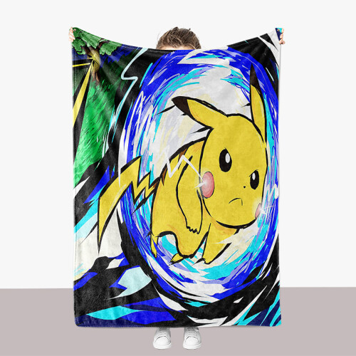 Couverture en flanelle Pikachu 30 x 40 pouces