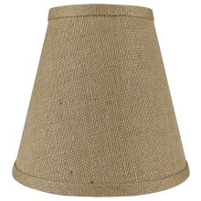 Abat-jour en toile de jute style empire 12,7 x 22,9 x 21,6 cm naturel