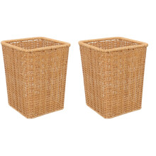 Woven wastebasket multipurpose bathroom trash can 2 pcs
