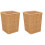 Woven wastebasket multipurpose bathroom trash can 2 pcs 1