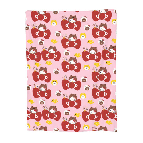 Manta de flanela Hello Kitty 50x40 polegadas