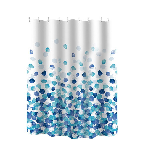 Hvit polyester dusjforheng – vanntett,