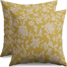 Vintage kussenhoezen met bloemenprint, 16x16 inch, katoenlinnen, set van