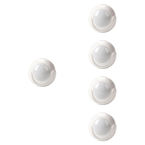 5Pcs White ABS Smart Wireless Pir Motion Sensor Home Security 1