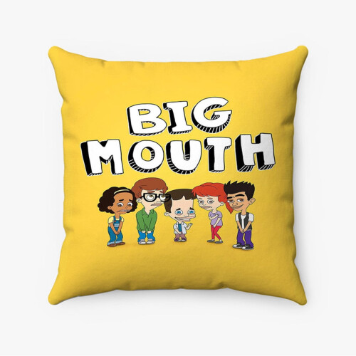 Custom Big Mouth Pillow Case Spun Polyester18x18Inch