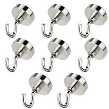 Paquete de 8 ganchos magnéticos – Capacidad de 1,5 kg