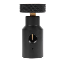 Adaptateur de recharge CO2 1/8 NPT en métal noir