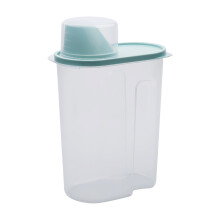 Caja hermética de 2,5 litros para almacenar granos y otros alimentos secos de cocina.