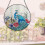 Peacock Colored Glass Pendant Home Decoration 1