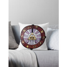 Capa de almofada AIVO Bill Cipher em linho, dupla face