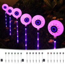 Lampes de sol LED en forme d'œil pour Halloween Capino, lot de 6