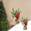 Mini Artificial Christmas Tree 25cm Brown PVC 1
