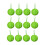 Green Christmas Tree Ornaments 12 Pieces 1
