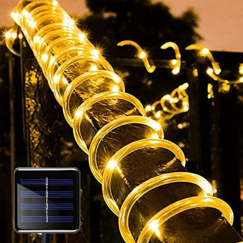 Solar Rope Lights Copper Wire 50 LED 7m Warm White