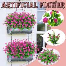 Ramo de flores artificiales de látex (8 piezas)