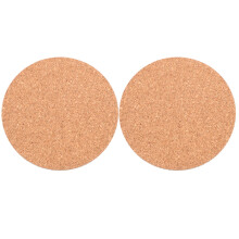 Soucoupes rondes en liège pour pots de fleurs, 10 cm, lot de 2