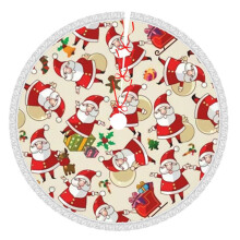 Gonna per albero di Natale da 48 pollici, decorazione rustica per le feste.