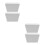 4Pcs Ceramic Tea Bag Dispenser White Small Storage Holder for Home 7