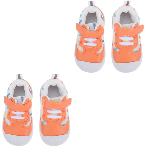 2Paires Chaussures - Orange Respirantes Et Élégantes 1