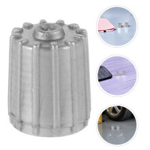 50Pcs Plastic Auto Tire Valve Caps Grey Dust Resistant for Car Wheels