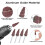 40Pcs Brown Conical Flap Wheel Sanding Polishing Deburring Rotary Tool 5