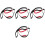 4Pcs Red Heavy Duty Leg Lifter Strap Practical for Sprint and Gym Use 2