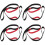 4Pcs Red Heavy Duty Leg Lifter Strap Practical for Sprint and Gym Use 4