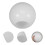2Pcs Elegant White Glass Globe Light Covers for Multiple Lamp Fixtures 8