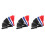 9Pcs Multicolor Breakaway Fans Plastic Fabric Handheld Trick Props 2