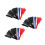 9Pcs Multicolor Breakaway Fans Plastic Fabric Handheld Trick Props 3