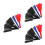9Pcs Multicolor Breakaway Fans Plastic Fabric Handheld Trick Props 4