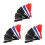 9Pcs Multicolor Breakaway Fans Plastic Fabric Handheld Trick Props 5