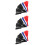 9Pcs Multicolor Breakaway Fans Plastic Fabric Handheld Trick Props 6