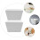 6Pcs Ceramic Tea Bag Storage Bowls White Sugar Packet Holders for Home 4