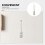 Wooden Paddle Ocean Theme Thermometer Wall Hanging 5