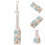 Wooden Paddle Ocean Theme Thermometer Wall Hanging 6