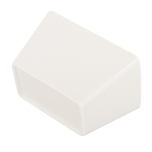2Pcs Small White Ceramic Sugar Jars Cube Container for Coffee and Tea 2