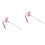 2Pcs Pink Plush Kitten Teaser Cat Toys Interactive Fun for Pets 3