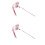2Pcs Pink Plush Kitten Teaser Cat Toys Interactive Fun for Pets 4